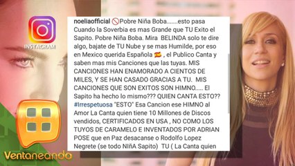 ¡NOELIA ESTALLA CONTRA BELINDA! La cantante se le fue con todo por no saberse su canción.