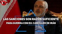 Las sanciones son razón suficiente para guerra con EU: canciller de Irán