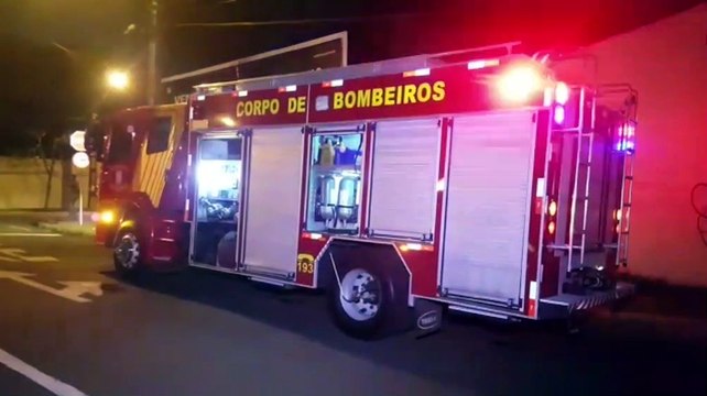 Princípio de incêndio em veículo mobiliza Corpo de Bombeiros