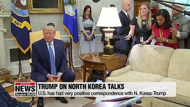 U.S. has had very positive correspondence with N. Korea: Trump