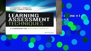 [READ] Learning Assessment Techniques: A Handbook for College Faculty