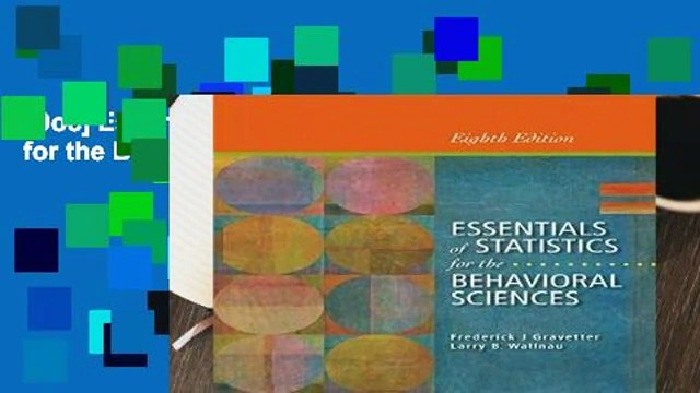 [Doc] Essentials of Statistics for the Behavioral Sciences