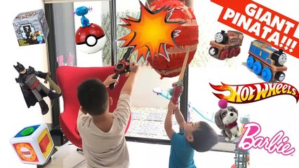 SURPRISE TOYS Easter EGG Pinata from Mattel Thomas Hot Wheels Barbie Minecraft || Keith's Toy Box