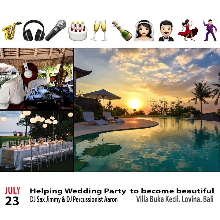 Helping #Baliwedding  to become amazing   at #VillaBukaKecil lovina  #Bali - Taki Taki DJ snake