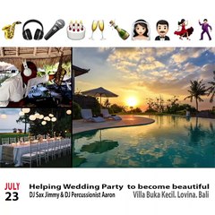 Helping #Baliwedding  to become amazing   at #VillaBukaKecil lovina  #Bali - Taki Taki DJ snake