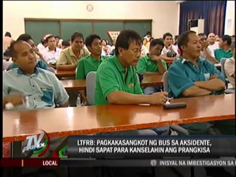 LTFRB admits it can't revoke franchise of 'killer bus' lines
