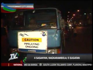 5 hurt in Makati car crash