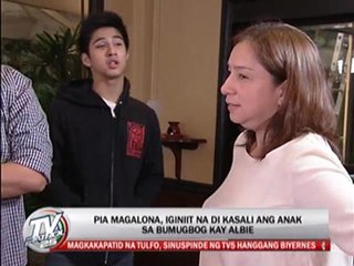 Pia Magalona denies son involved in Albie assault