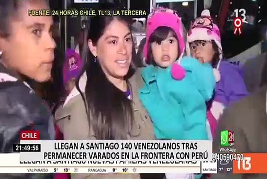 Chile: llegan 140 venezolanos tras permanecer varados en frontera con Perú