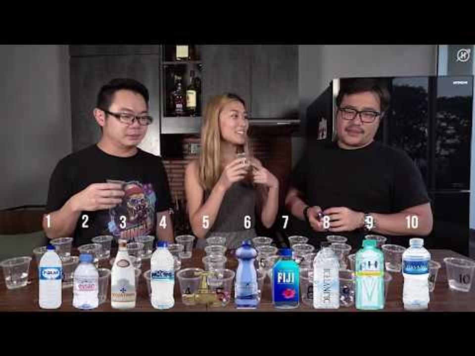 Water Taste Test - 10 different bottled waters, which is the best?