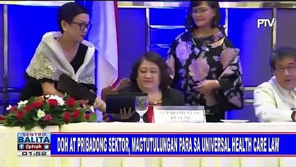 DOH at pribadong sektor, magtutulungan para sa Universal Health Care Law