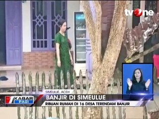 Download Video: Ribuan Rumah di 16 Desa di Simeulue Aceh Terendam Banjir