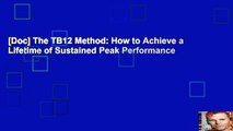 [Doc] The TB12 Method: How to Achieve a Lifetime of Sustained Peak Performance