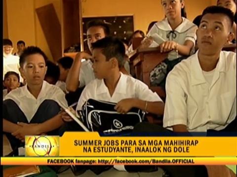 DOLE offers summer jobs for students