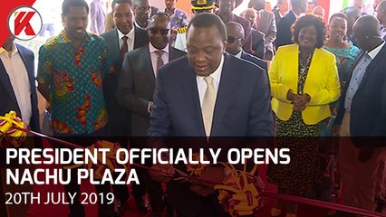 PRESIDENT OFFICIALLY OPENS NACHU PLAZA