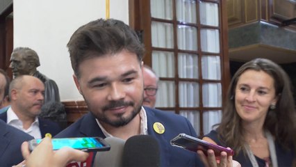 Rufián tilda de "dramático" el debate de este lunes