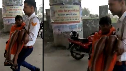 शाहजहांपुर: वीडियो वायरल होने के बाद इस पुलिसकर्मी की हर तरफ हो रही है तारीफ, जानिए मामला