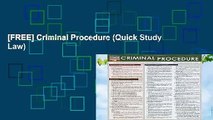 [FREE] Criminal Procedure (Quick Study Law)