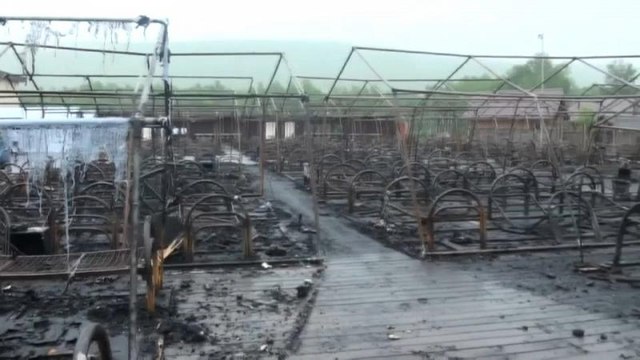 Пожар в детском лагере