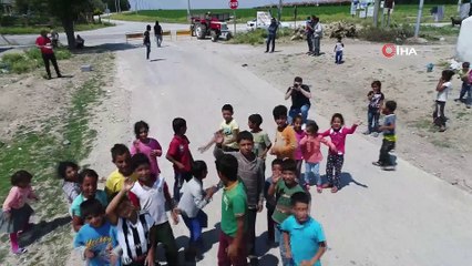 Mevsimlik işçi çocuklarının drone ile imtihanı
