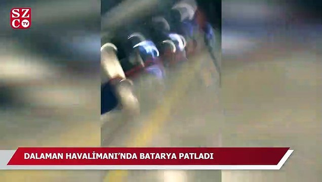 Dalaman Havalimanı'nda batarya patladı, yolcular bomba sandı