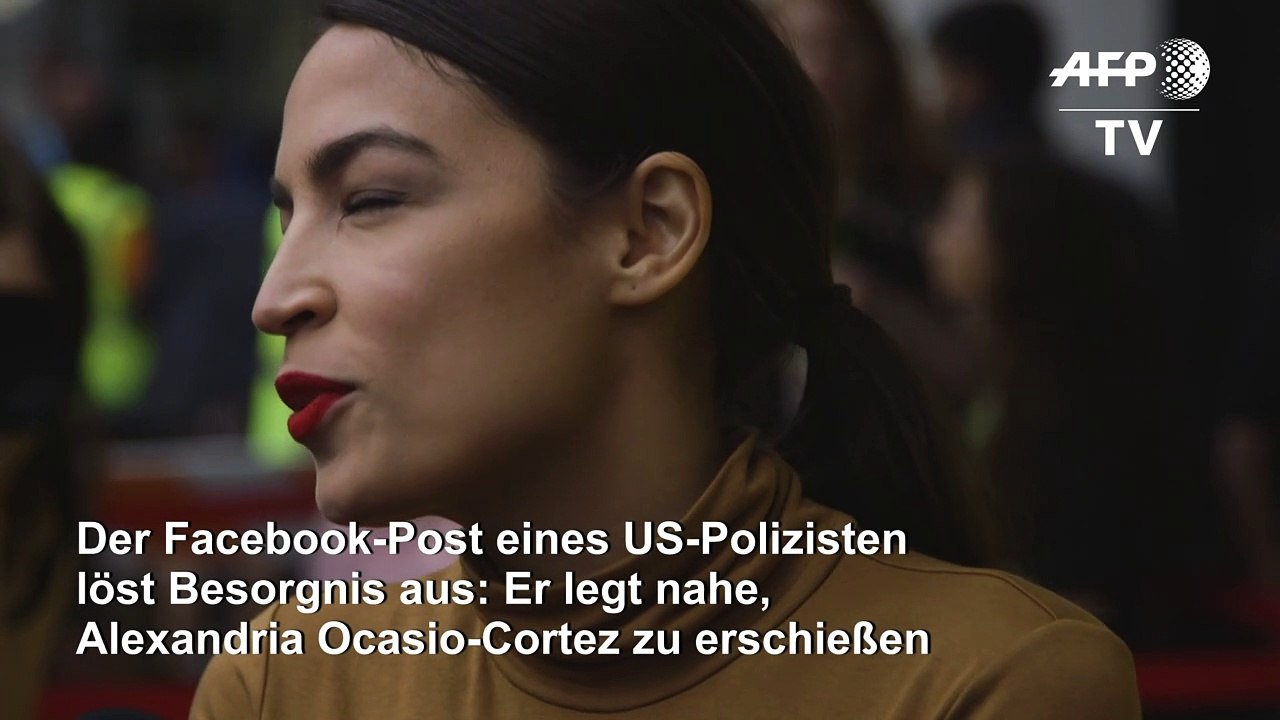 Us-polizist wünscht ocasio-cortez eine kugel