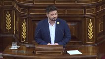 Rufián acusa a Sánchez de 