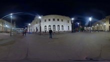 Supreme court of Chile at night GoPro Fusion 360