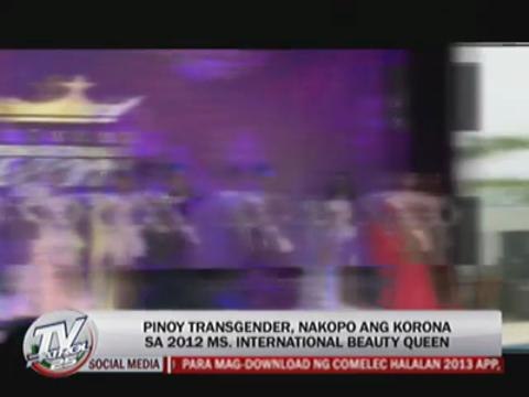 Pinoy wins Miss International Queen