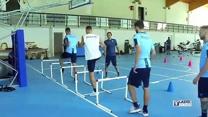 Auronzo giorno 11, l'allenamento della Lazio