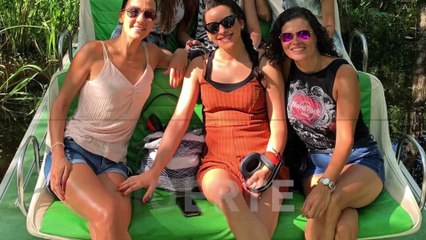 Pilar Rubio y sus amigas se llevan un susto de muerte en su viaje de chicas