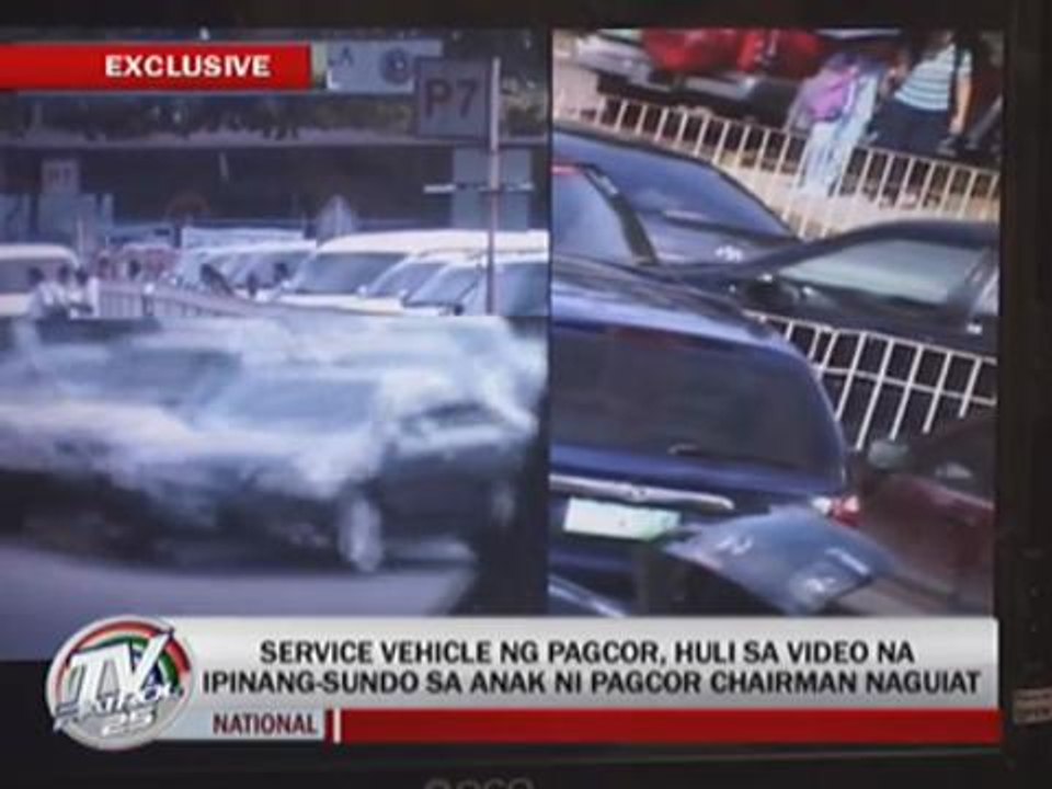 EXCL: Pagcor chief's gov't car spotted fetching...