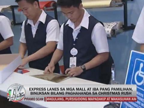 Mall 'express lanes' open for Christmas shoppers