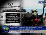 Investigator: Plane carrying Robredo had expired certificate