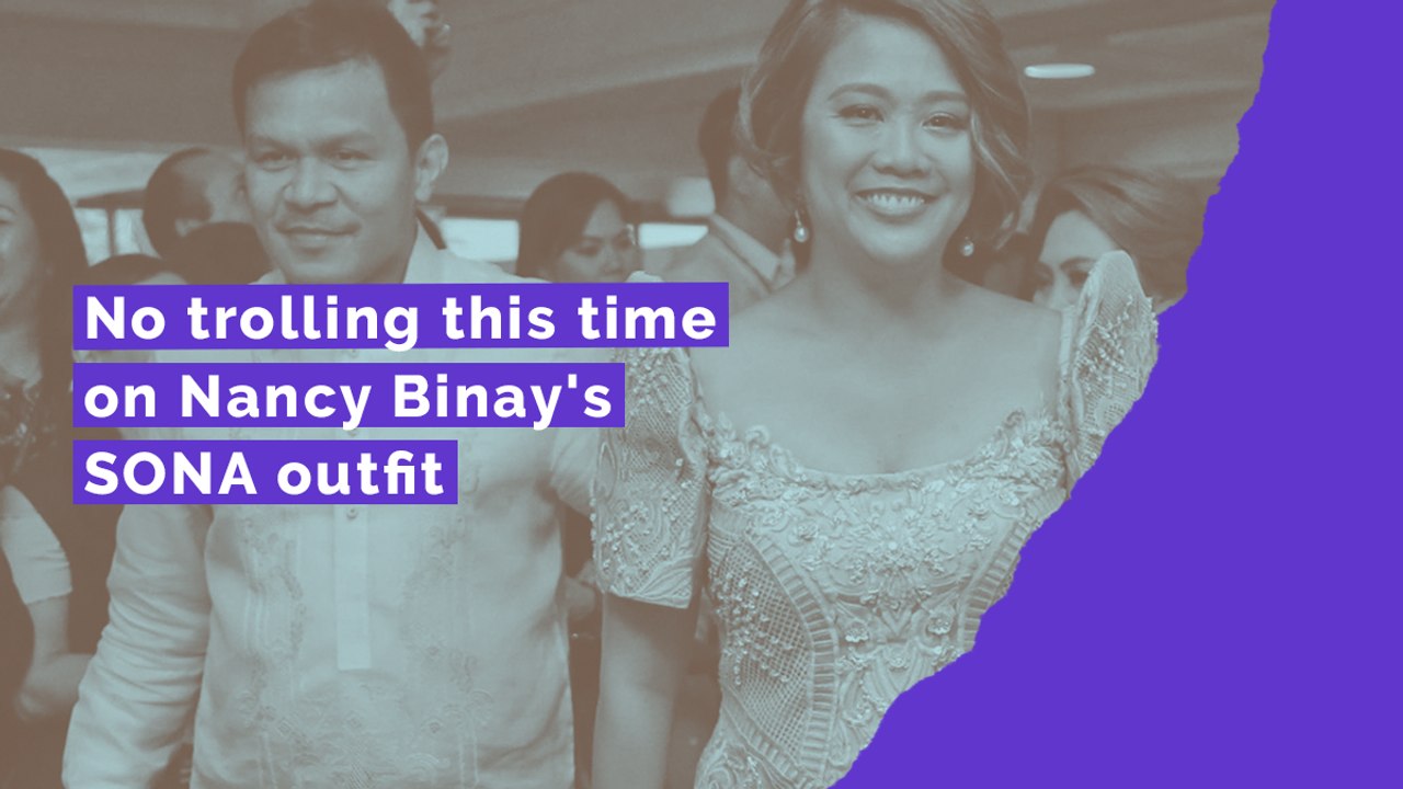 No trolling this time on Nancy Binay's SONA outfit