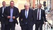 Boris Johnson returns to HQ after Conservative win