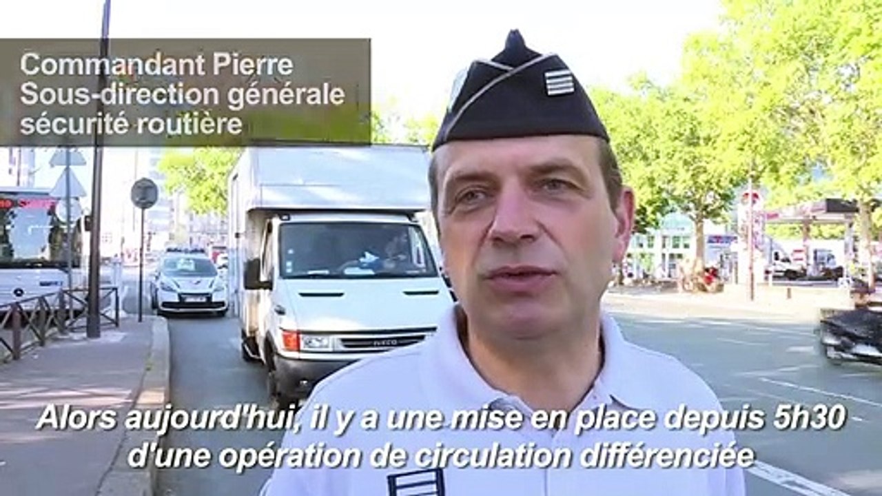 Canicule: circulation différenciée à Paris