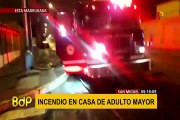 San Miguel: incendio se registró en vivienda por presunto corto circuito