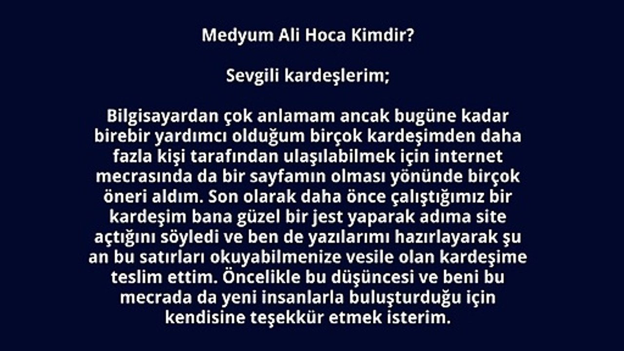 medyum ali