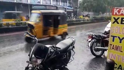 சென்னையில் பல்வேறு இடங்களில் லேசான மழை பெய்தது-வீடியோ