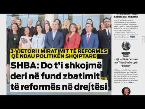 Ora juaj, Shtypi i ditës: SHBA: Do t'i shkojmë deri në fund zbatimit te reformës në drejtësi