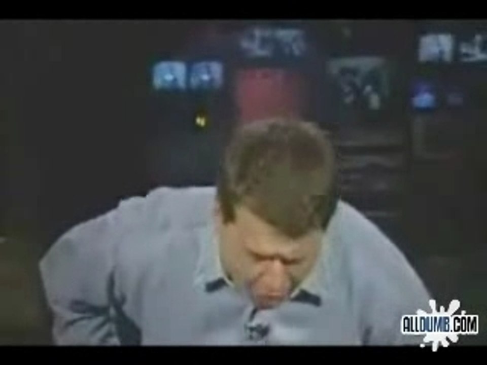 Animateur qui vomi en direct