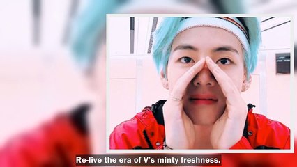 “Mint V” Is Trending Again With His Flawless Anime-Style Visual From “Run BTS”