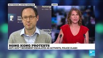 Hong Kong protests : violence against pro-democracy protesters