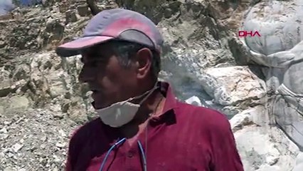 Emekli astsubayın kayalar üzerine yaptığı figürler ilgi görüyor