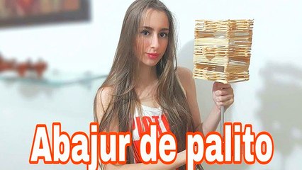 Como fazer um abajur de palito