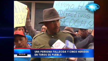 Una persona fallecida y cinco heridos en una corrida de toros en Pichincha
