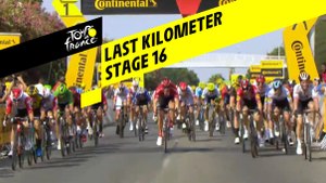 Last kilometer / Flamme rouge - Étape 16 / Stage 16 - Tour de France 2019