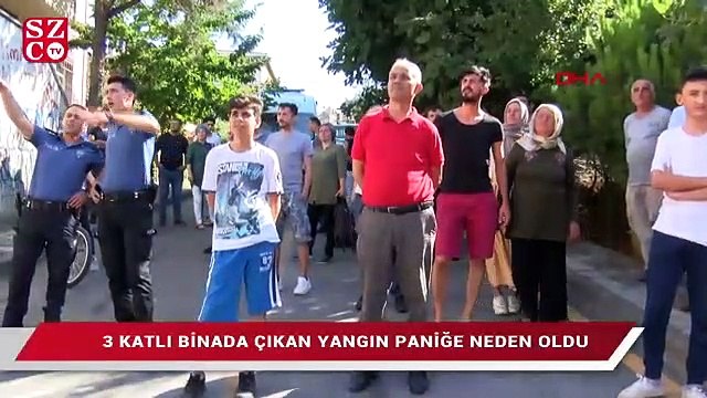 Ümraniye’de bir binanın çatısında yangın!