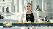Avanza en España investidura para presidencia de Pedro Sánchez